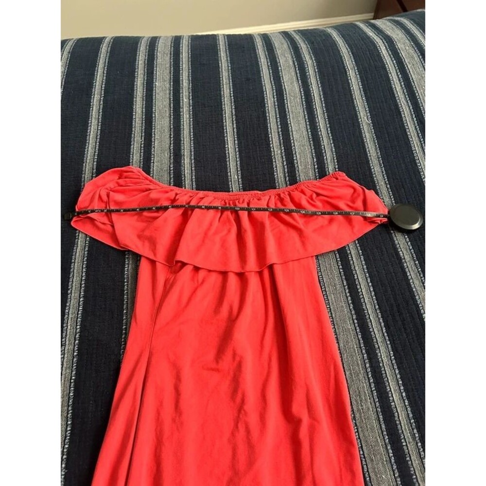 Lily's Red Off Shoulder Ruffle Mini Dress - Picture 5 of 5